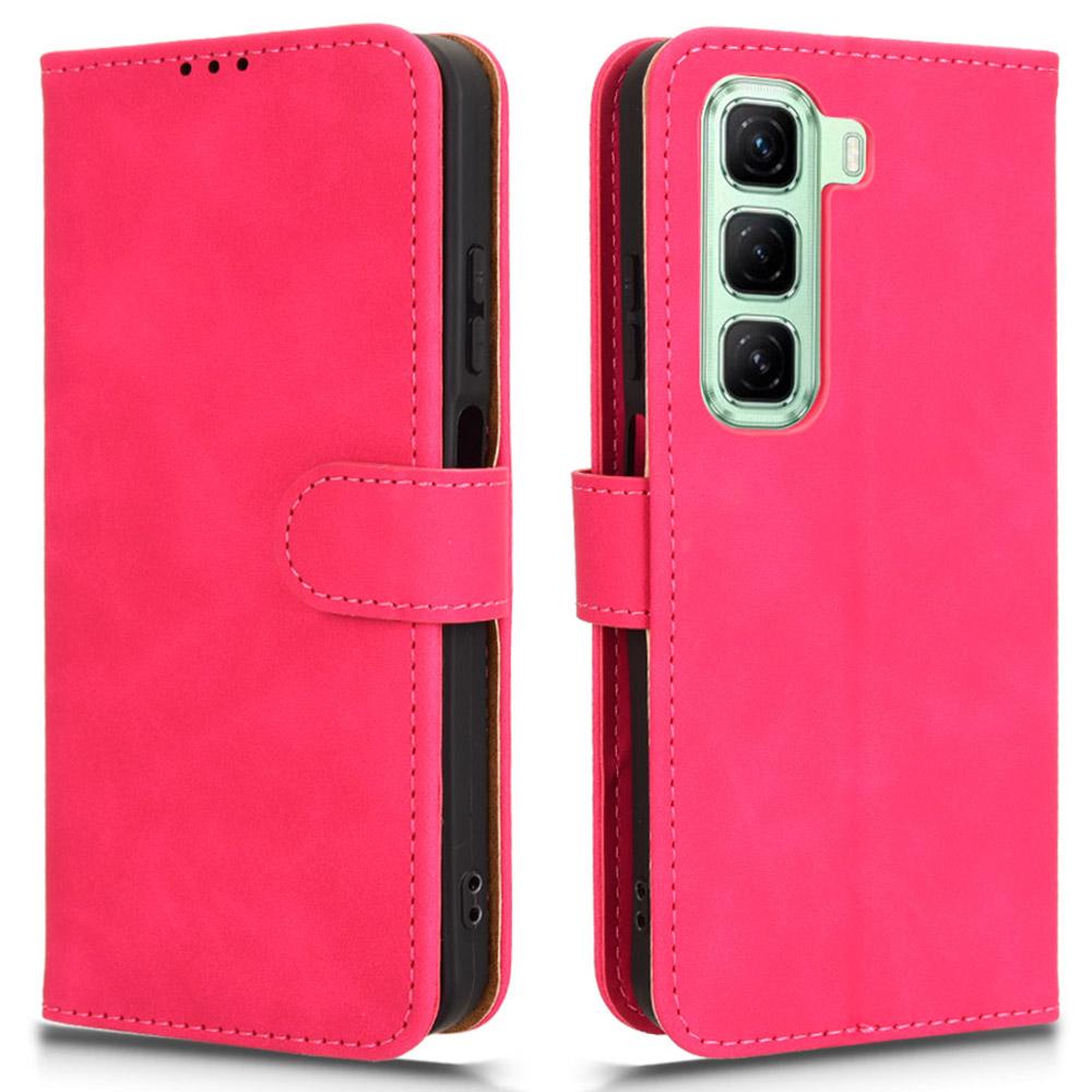 For Infinix Hot 50 5G Leather Case Skin-Feel Anti-Drop Wallet Flip Phone Cover