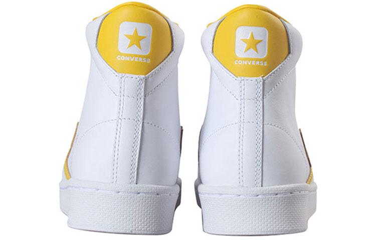 Pro Leder Converse High 'Weiß Gelb' 166812C