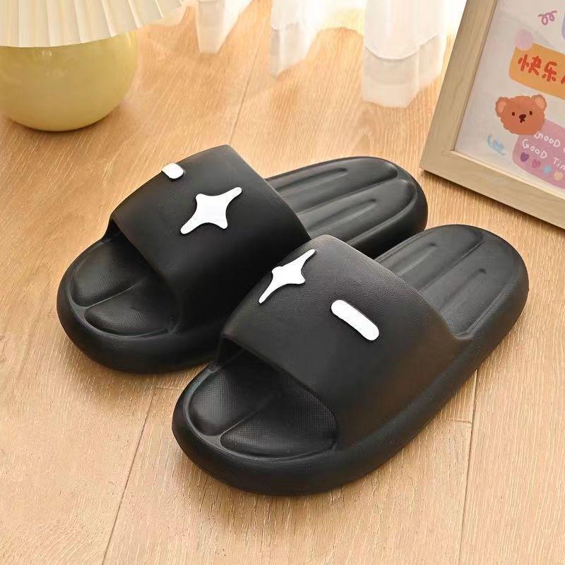 

Мужские летние уличные нескользящие сандалии: Износостойкие повседневные пляжные тапочки для пар Size 40-41 чёрный