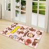 Custom Name Curious Monkey Adventures Carpet Rug Customizable Soft Washable Anti-Slip Home Living Room Sofa Mats Personalized Rug. 0909419