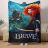 1pc Brave Printing Blanket - Soft, All-Season Throw for Living Room, Beroom,Personalize Gift with Aorable Cartoon esign