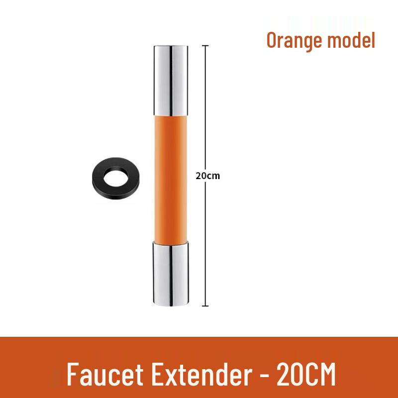 Stainless Steel Flexible Faucet Extension Anti-Splash Tube 20 cm