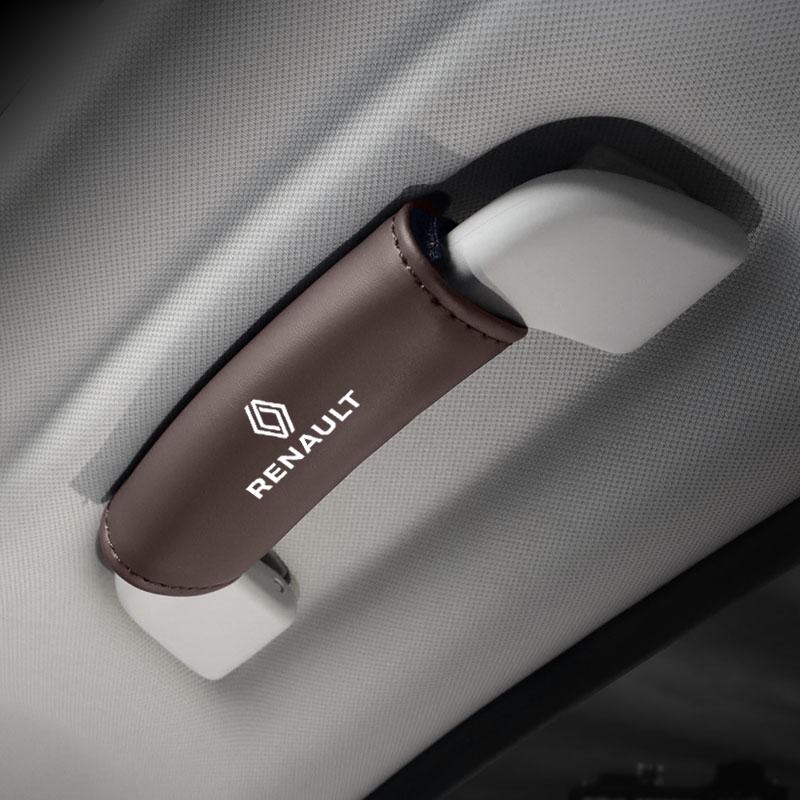 1Pcs PU Leather Roof Handle Anti-scratch Protector Case For Renault RS Clio Megane 2 3 4 Captur Trafic Twingo Scenic 2 Kadjar R888