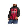 Puma AC Mailand Locker Wendbar Buchstaben Logo Bedruckte Kapuzenjacke Langarm Herrenjacken Schwarz 771331-01