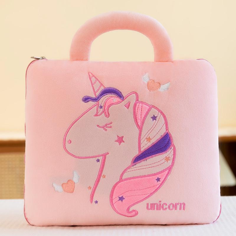 Všestranný kombinovaný polštář a deka do auta - Skládací prošívaná deka na cestování, na pohovku a pro zdřímnutí v kanceláři.