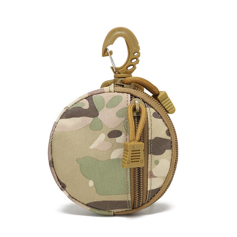 Compact Water-Resistant Travel Pouch with MOLLE Attachment & Key Holder