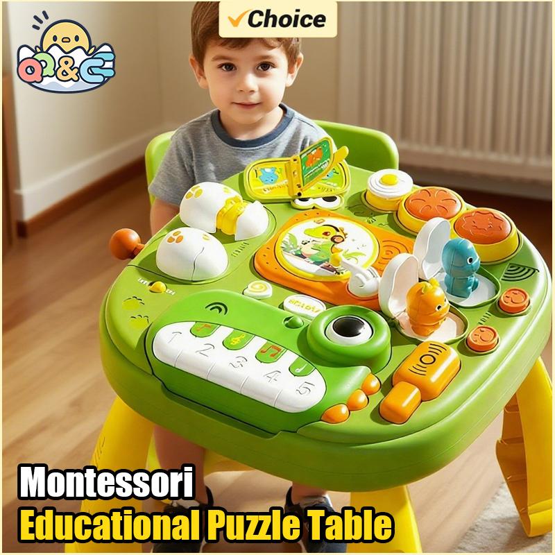 Non-Toxic Dinosaur Piano Puzzle Game Montessori Busy House Other Educational Toys Baby Sensory Busy Board Toys For Toddler Christmas Gifts