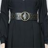 Pin Buckle Waist Belt with Rivet Adjustable Waist Belt for Women Jean Skirt Coat