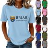Unisex Casual Short Sleeve Pullover T Shirt with Crew Neck and Letter Print Suitable for Daily Wear and Outdoor Activities