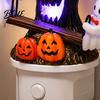 Halloween Night Light Light Plug-in Resin Seesaw Ghost And Dead Tree Child-friendly Lamp Waterproof Spooky Decor for Bedroom Party Ornament Scary