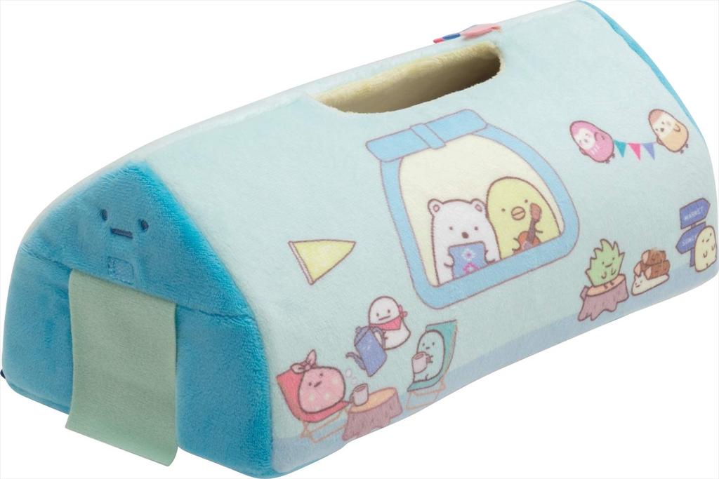 Sumikko Gurashi Otter and Sumikko Camp Tissue Cover KF98201 San-X