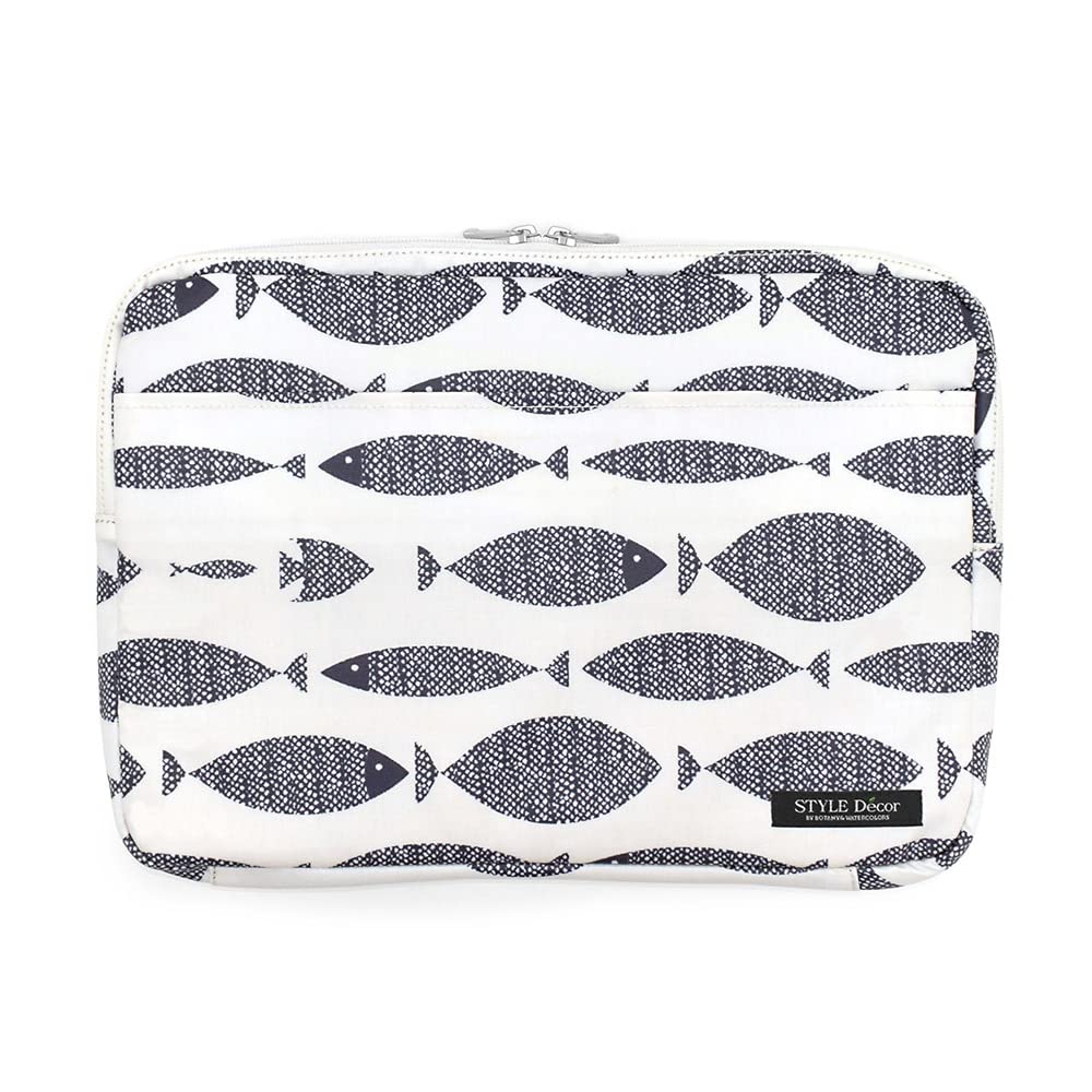 

STYLE Decor PC Stylish and Compatible with M Marine Fish Design Includes a Set of 2 Adult Masks Case, Cute, 13.3-inch Laptops, Navy,