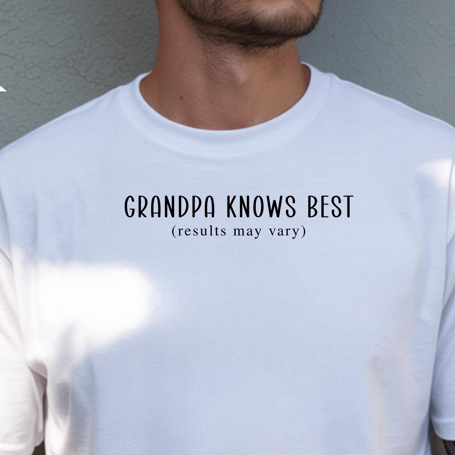 Grandpa Knows Best Results May Vary Shirt, Funny Grandpa Gift, Comfort Colors® Sarcastic Tee, Gift for Him S