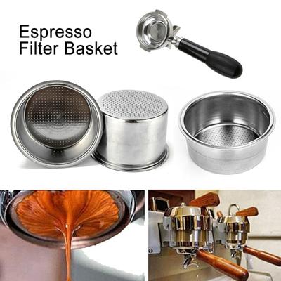 51mm Stainless Steel Coffee Machine Filter Cup Bowl for Delonghi EC5 EC7 EC9