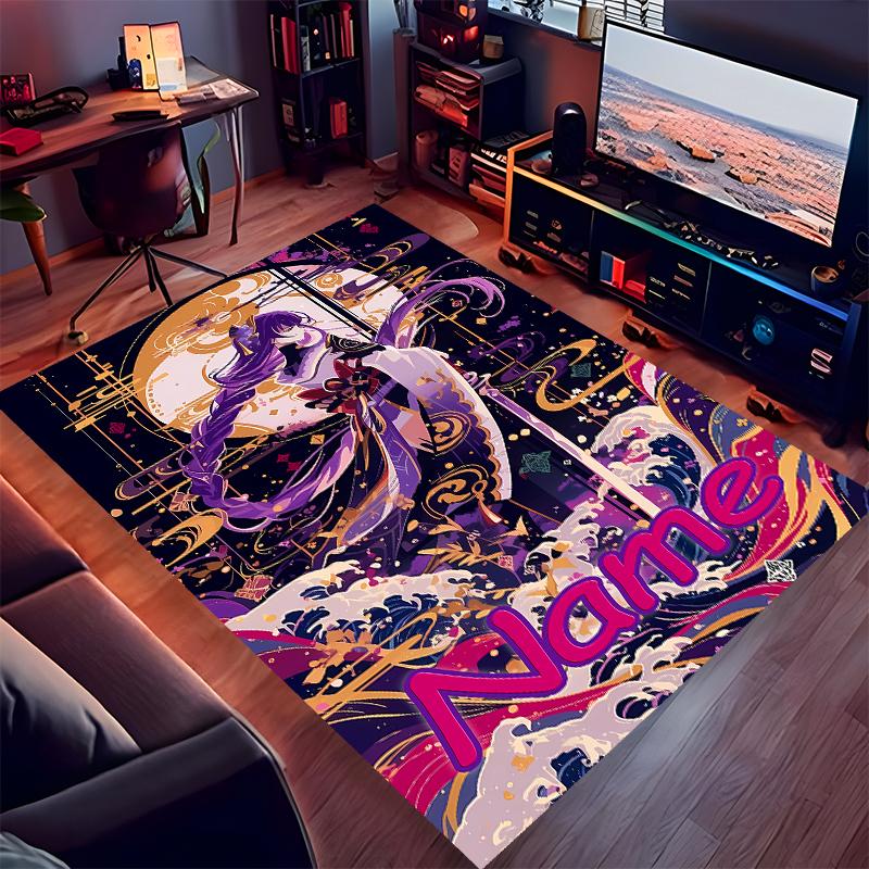 Custom personalization Genshin Impact Balzebub Print Area Rug - Soft, Washable Non-Slip Indoor Mat,Living Room,Home&Office Decorative Rug