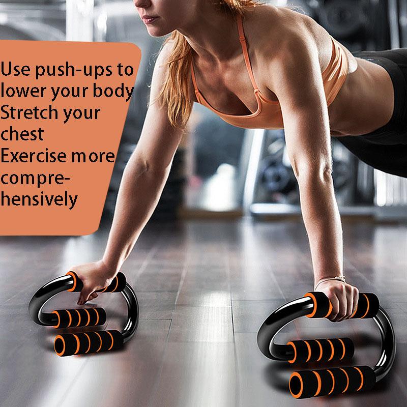 Push-Ups Stands 2 PCS S Shape Push Up Stand Aluminium Bars Tool  Fitness Training Apparatuur Exercise Training