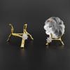 Tree Branch Triangle Alloy Bottom Support Crystal Ball Base Support Display Frame Ball Support Home Decoration Crafts