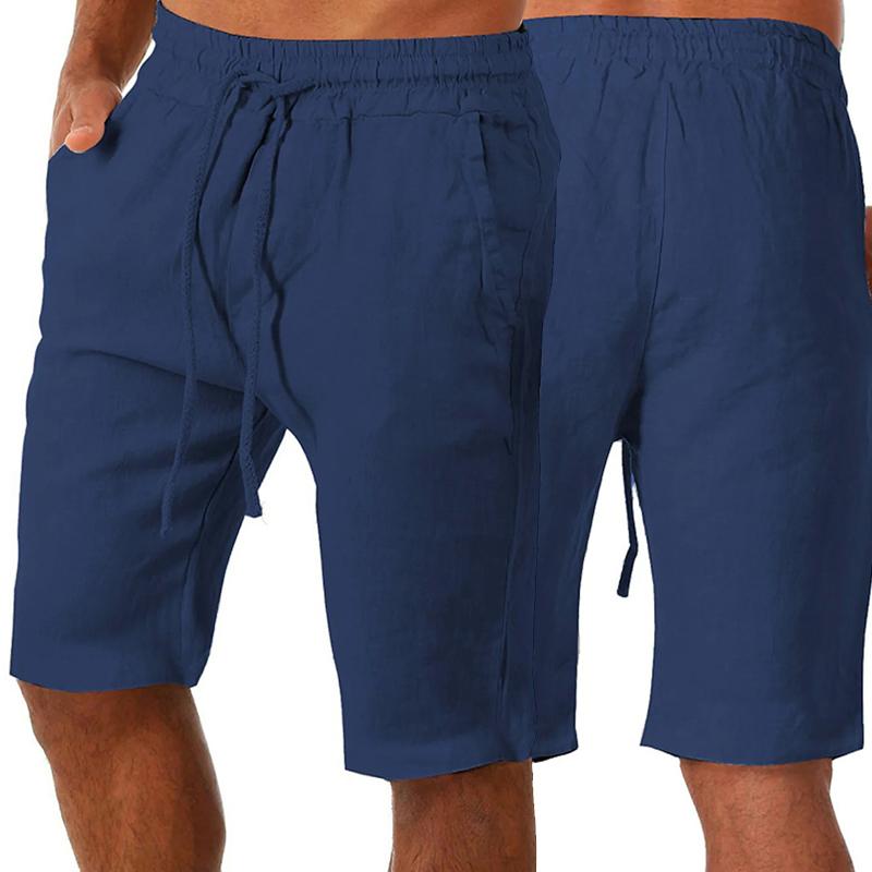 1Pc Solid Color Soft Mens Clothes Summer Cotton Breathable Streetwear Fitness Men's Shorts Pants