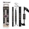 Fit Colors Two -headed Mascara+seal Eyeliner Pen Combination Suits Thick Curls Curls and Waterproof Without Blooming