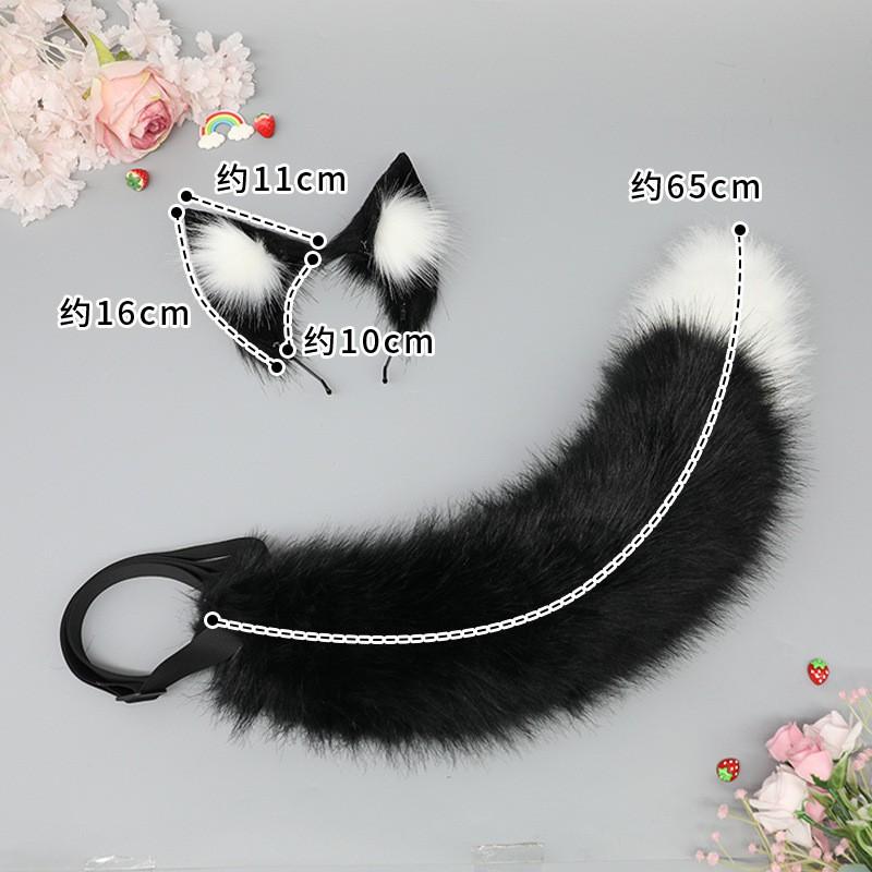 Handmade Japanese Lolita Fox Ear Headband With Standing Fur Tips Cosplay Accessory Adult Anime Fans