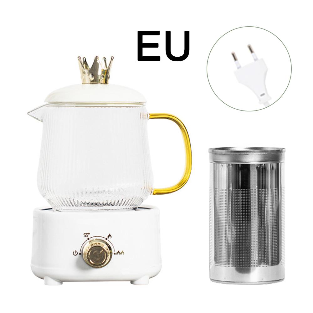 

600 мл Термостатический электрический чайник Мини стеклянный электрический чайник Изысканный подарочный электрический чайник Бытовая мелкая бытовая техника 600ML