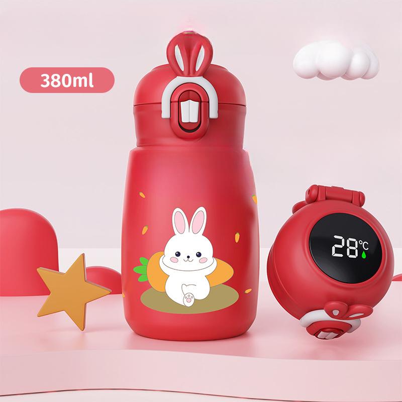Online Celebrity's New 316 Stainless Steel Thermos Cup with High Value Is A Convenient Cup for Children To Drink with One-button Elastic Cover.
