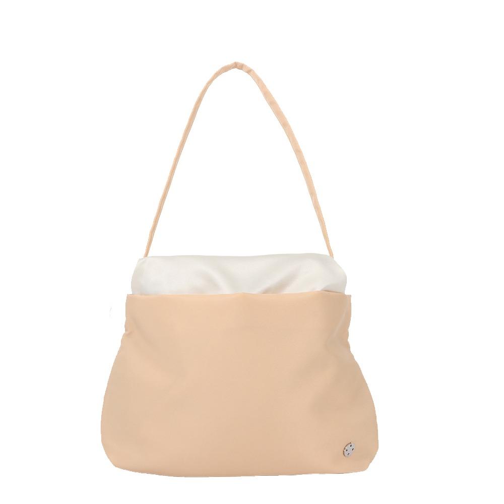 

Soft Surface Cloud Shaped Shoulder Bag Large Capacity Nylon Crossbody Bags Double Strap Cloud Shaped Underarm Bag Women Use бежевый