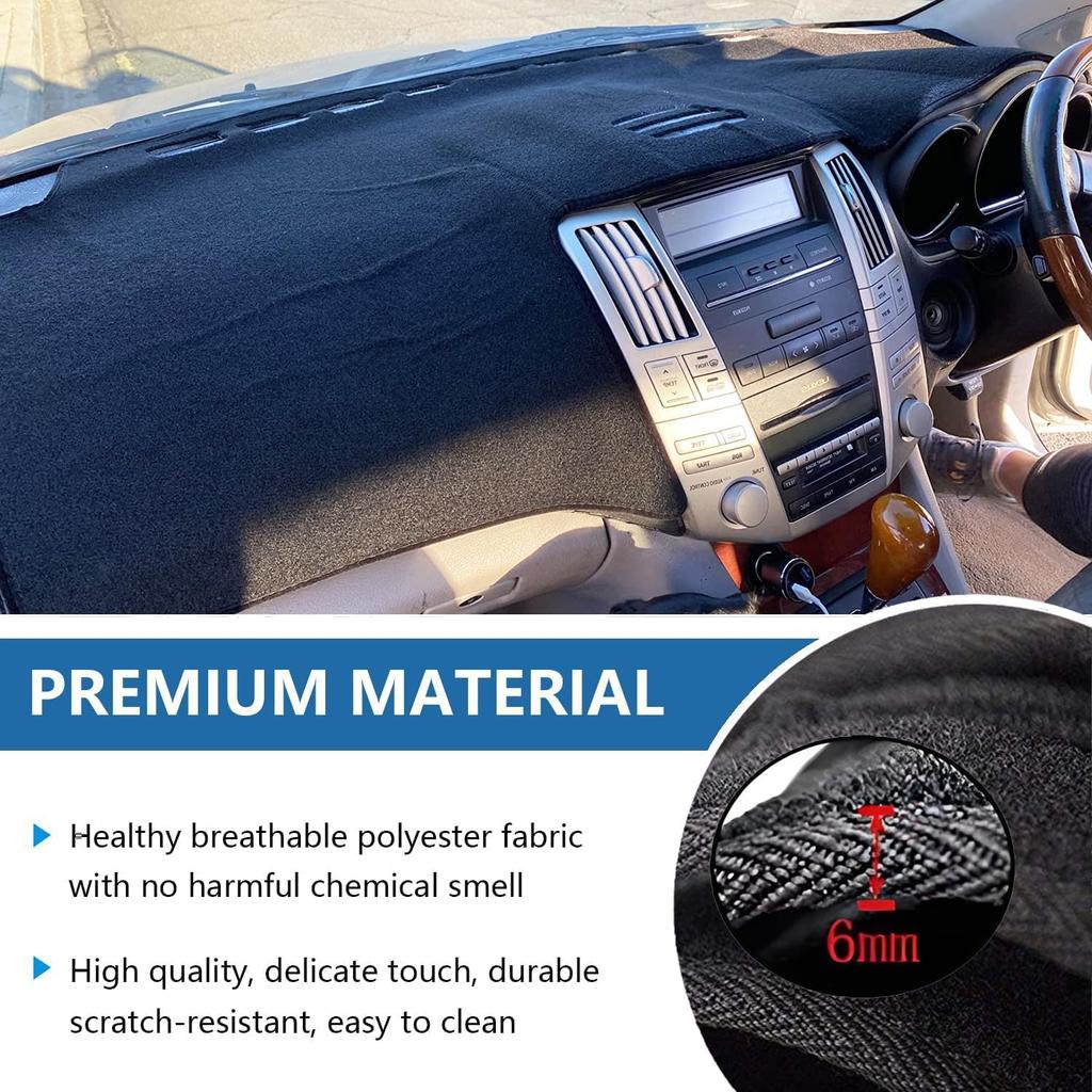 Dashboard Cover Mat For Toyota RAV4 2024 Without HUD Accessories Dash Cover Dash Mat Sunshade Glare UV Rays Protector