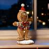 Christmas Gingerbread Man Night Light Battery Powered Resin Cookie Man Decoration Lamp Home Office Bedroom