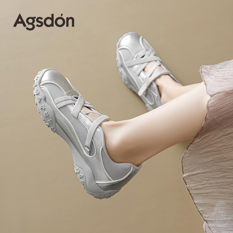 Augustine Mary Jane Sports Shoes Women's 2025 New Summer Ballet Training Shoes Velcro Casual Shoes