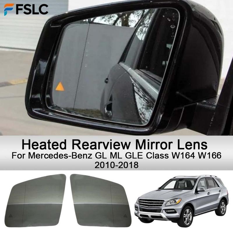 Car Rearview Accessories Heated Rearview Mirror Lens For Mercedes-Benz GL ML GLE Class W164 W166 2010-2018 Car Upgrade