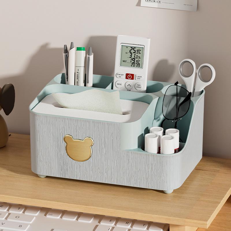 Multifunctional Cartoon Bear Tissue and Storage Box for Home