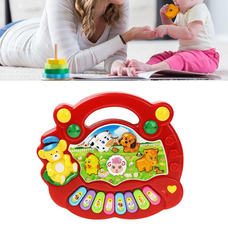 Electronic Baby Instrument Farm Animal Keyboard Toy Children Educational Musical Instrument Toys