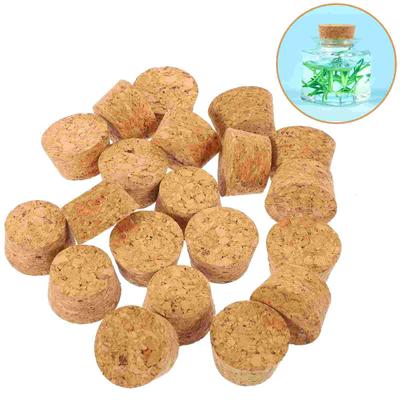 20 Pcs Glass Bottle Cork Stopper Stoppers Beverages Aromatherapy Small Corks Wood Mini Plug