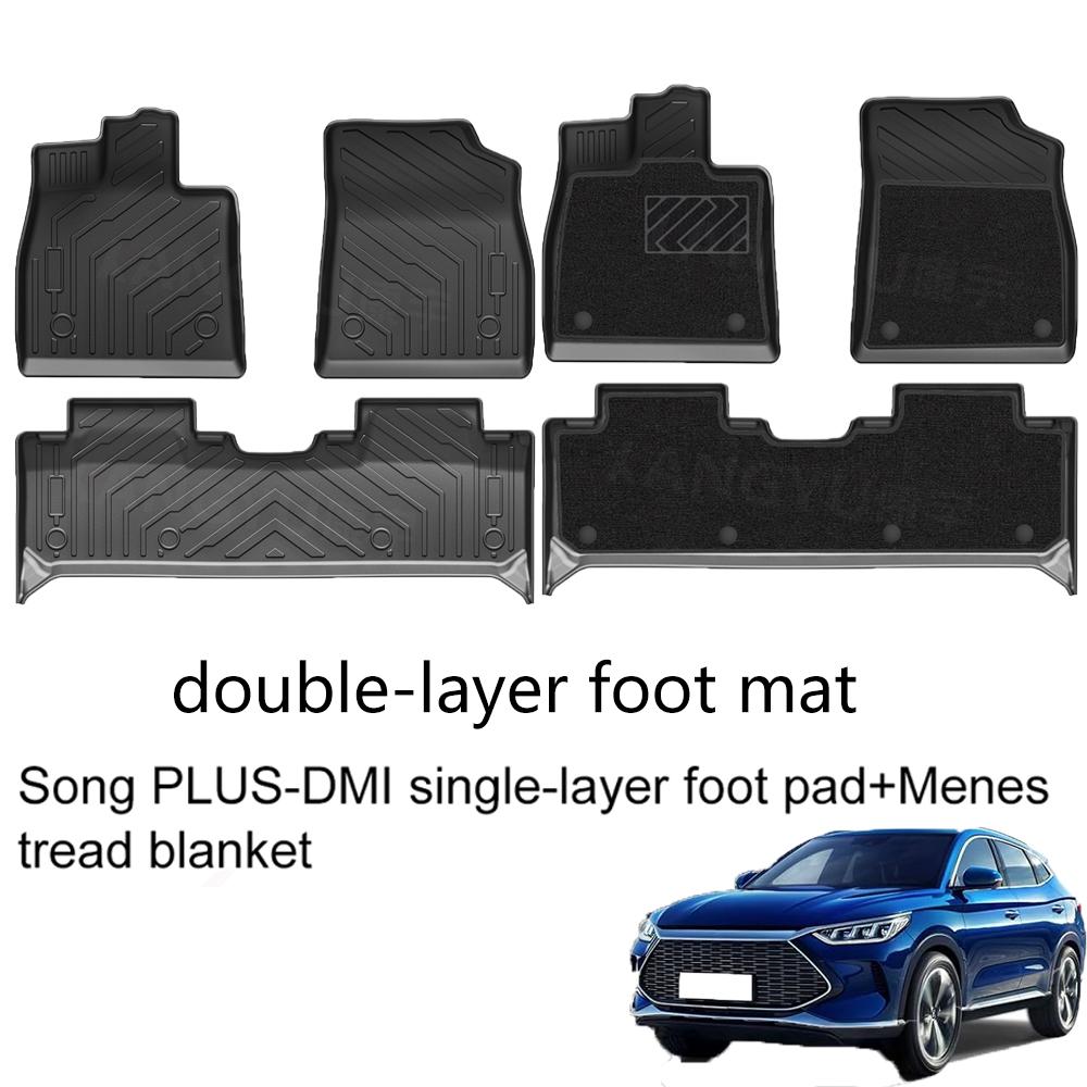 BYD Song Plus DMI 2024-2026 TPE Floor Mats Full Cover All Weather Waterproof Non Slip Car Floor Liners Custom Fit Interior Acces