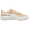 Puma Smash Platform V2 Suede Low-Top Sneakers Women Sneakers Khaki White 373037-06