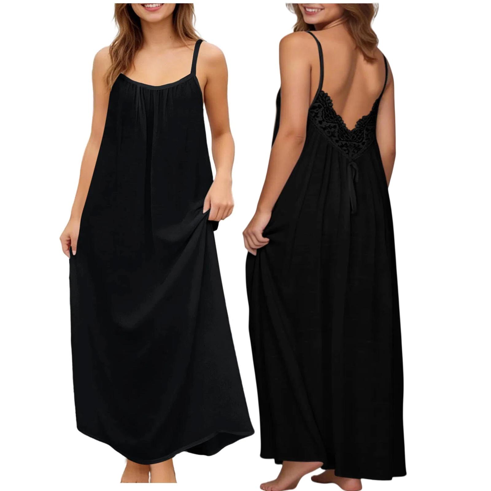 

Женское модное повседневное платье свободного кроя -Цвет L чёрный