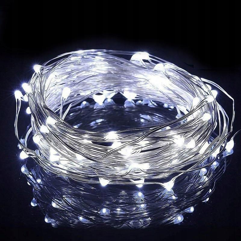Fairy Lights String Lights 50 LEDs Cool White Indoor Decorative Christmas