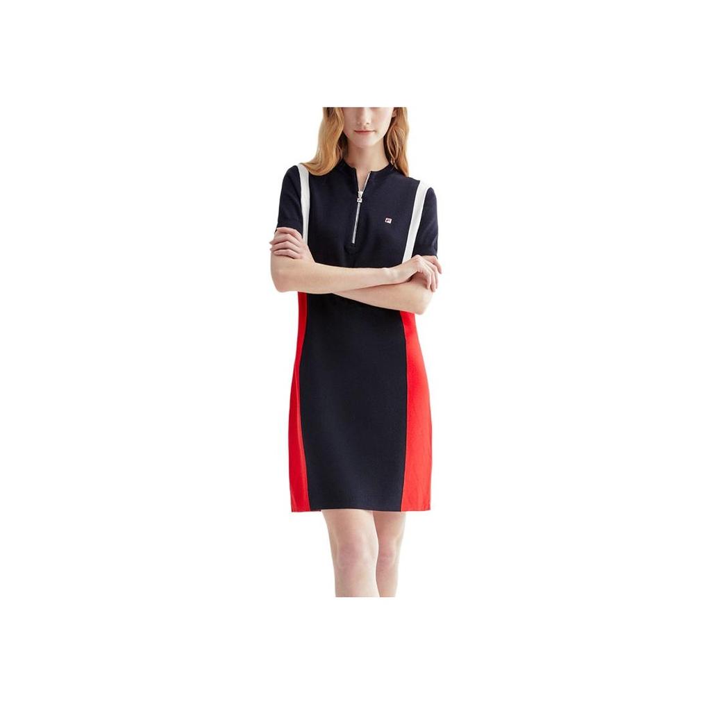 New FILA Short Sleeved Dresses Women's Legend Blue F11W021309GNV