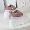 Fashion 12CM Women Breathable Platform Casual Shoes Women Height Increased Vulcanized Shoes Thick Sole Zapatos Mujer Zapatillas Mujer