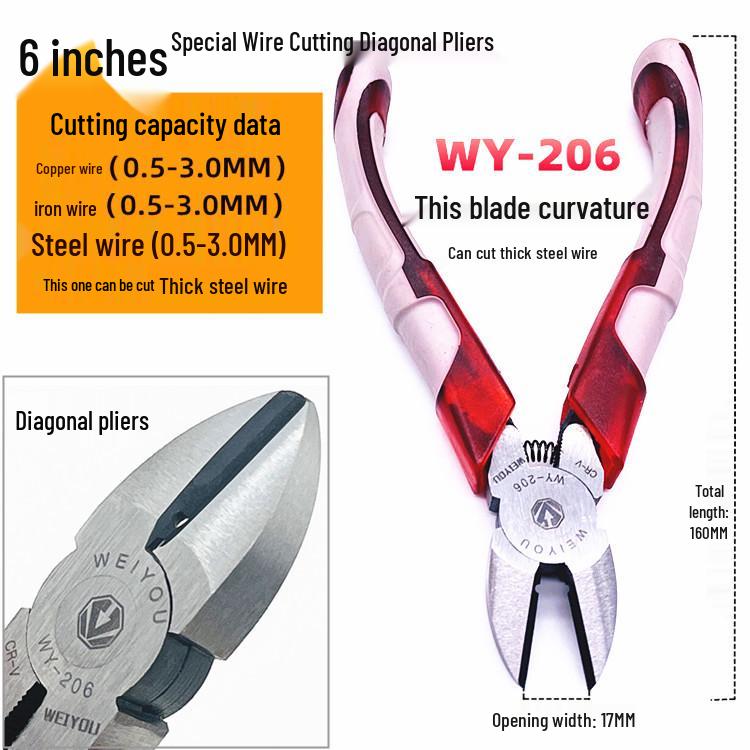 9P1E Steel Wire Sprue Cutter Diagonal Pliers