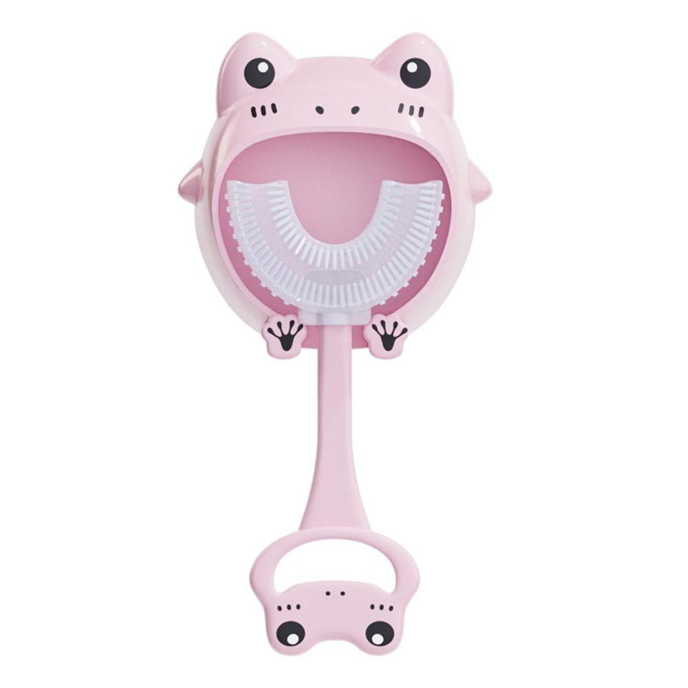 

Чистка зубов A Dent Enfant Oral Care Зубная щетка U-образной формы Чистящая щетка для зубов Pink-frog