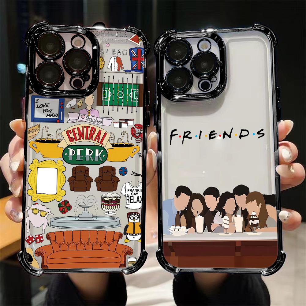 Friends Hot TV Show Plating Phone Case For Samsung A37 A57 A07 A36 A16 A06 A35 A55 A25 A26 A15 A54 A34 A24 A14 A05 A04 4G 5G