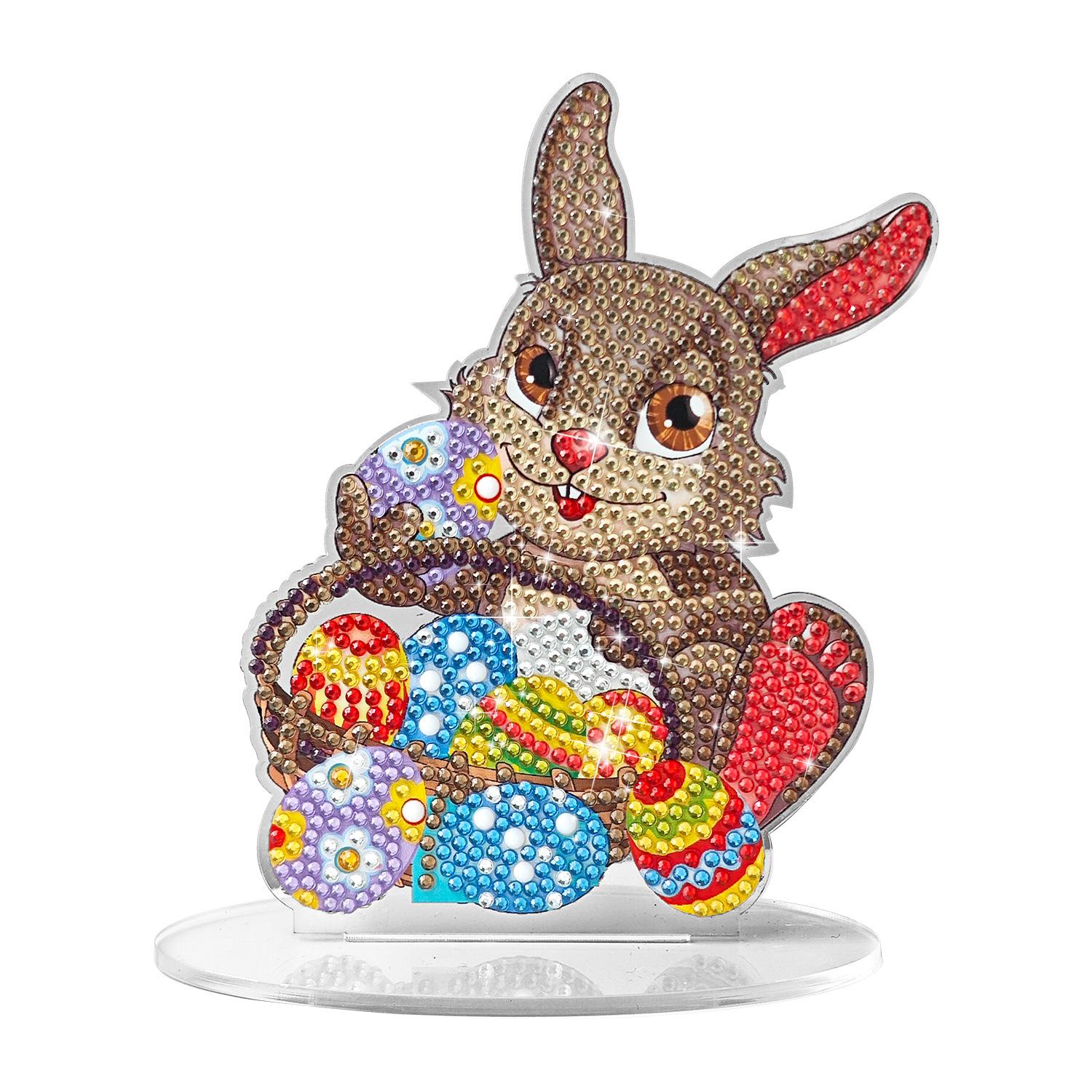 Diamond Painting Diy Double-Sided Three-Dimensional Ornament 5D New Creative Acrylic Handmade Decorative Ornament bj2001 rabbit one