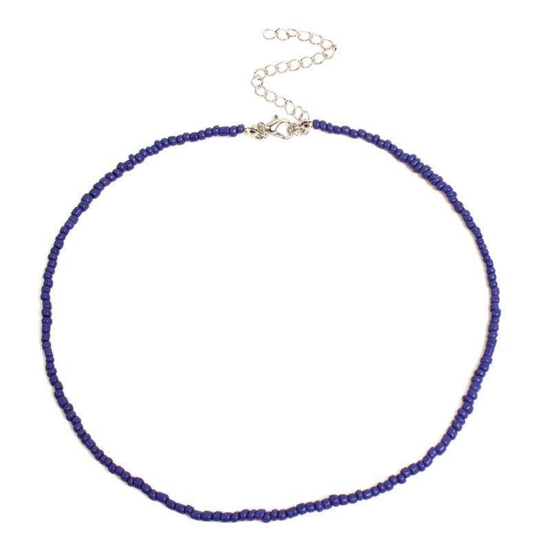 Bohemian Handmade Rainbow Beads Choker Necklace Candy Color Bead Women Jewelry