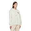 FILA Fleur De Lis Embroidered Casual Hoodie Women Hoodies Cloud-White F11W248215FWT
