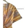 Women Cotton Summer Gold Sleepwear Tibetan Tiger Print Long Maxi Caftan Dress CKFTN-SCRN-FULL-BUYIT-105