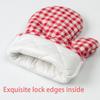 2 pcs Heat-Resistant Microwave Mitten Cotton Lining Insulated Glove  Household