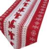 Snowman Themed Christmas Table Runner Cotton Tablecloth Holiday Dining Decor