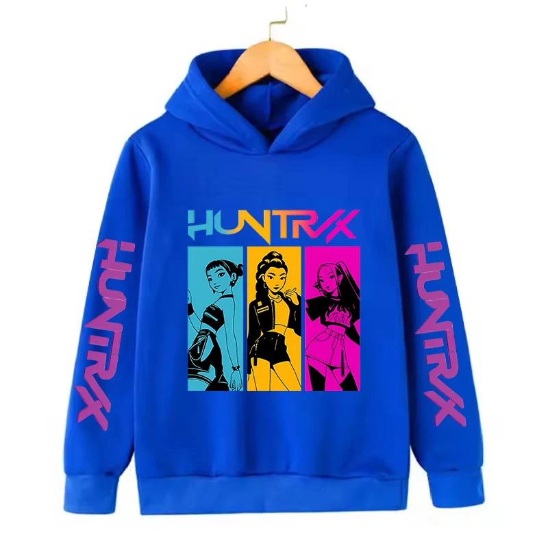 Autumn/Winter Hoodie Manga Children's Kpop Devil Hunter Children's Sportswear Cute Harajuku Tiger Girl Hoodie